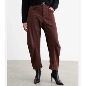 Nili Lotan Shon pants size 00 brown chocolate
